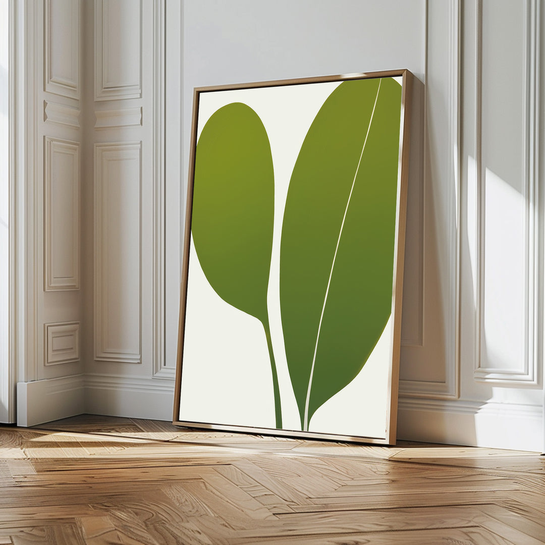 Verdant Duo Abstract Canvas Art