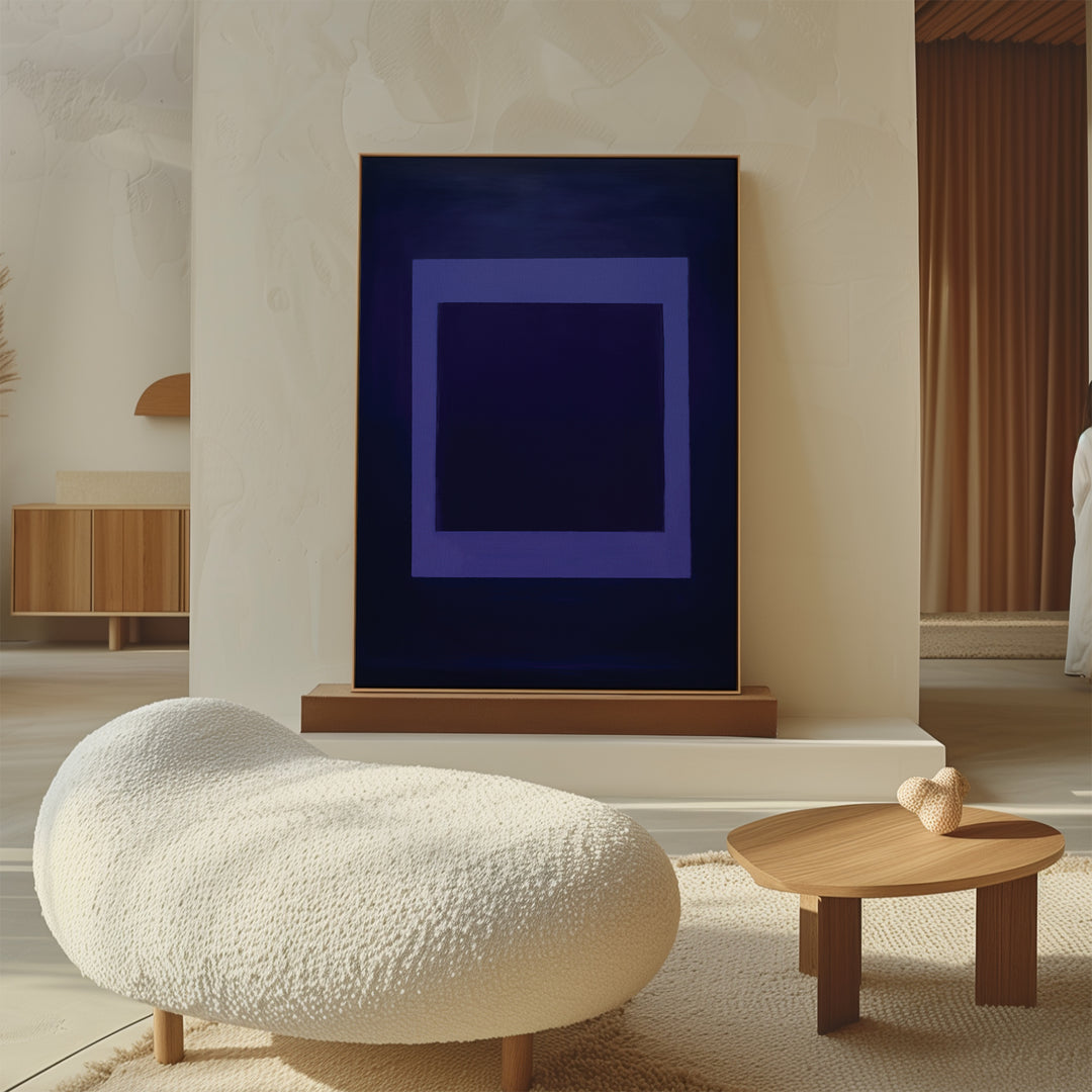 Violet Depths Abstract Canvas Art