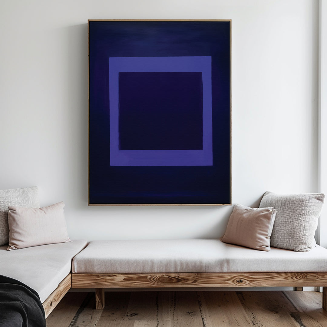 Violet Depths Abstract Canvas Art