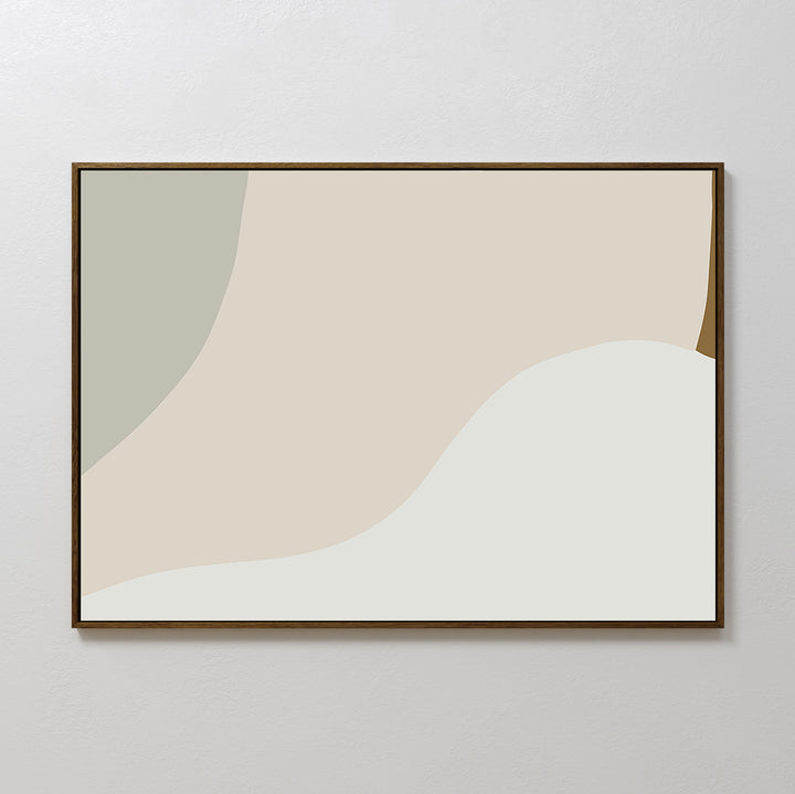 Neutral Minimalist Abstract Canvas Art