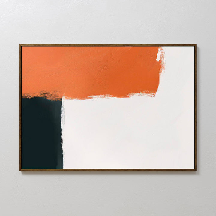 Terracotta Edge Abstract Canvas Art