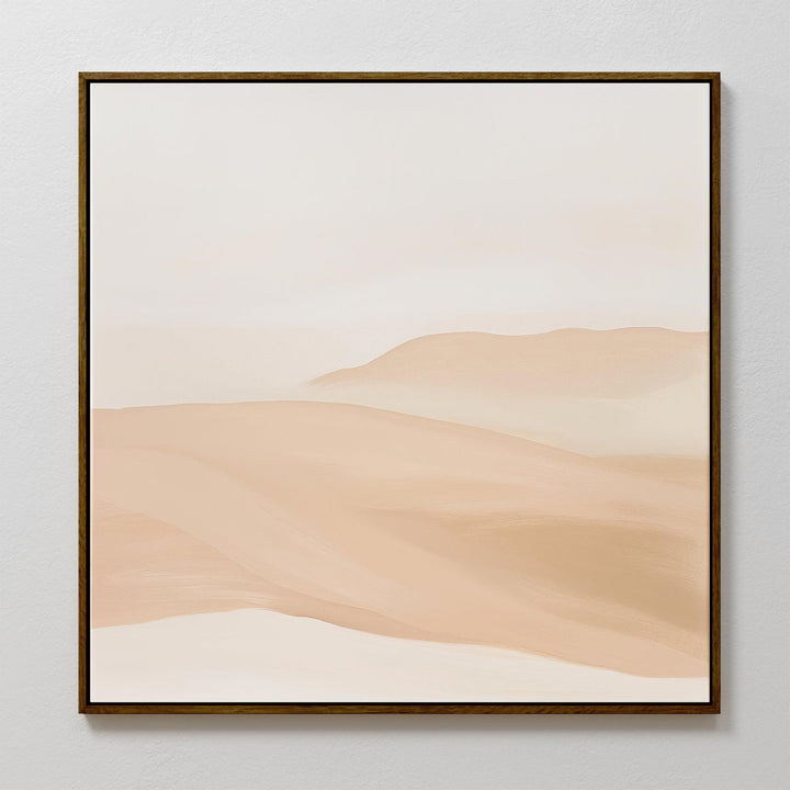 Sandy Horizons Abstract Canvas Art