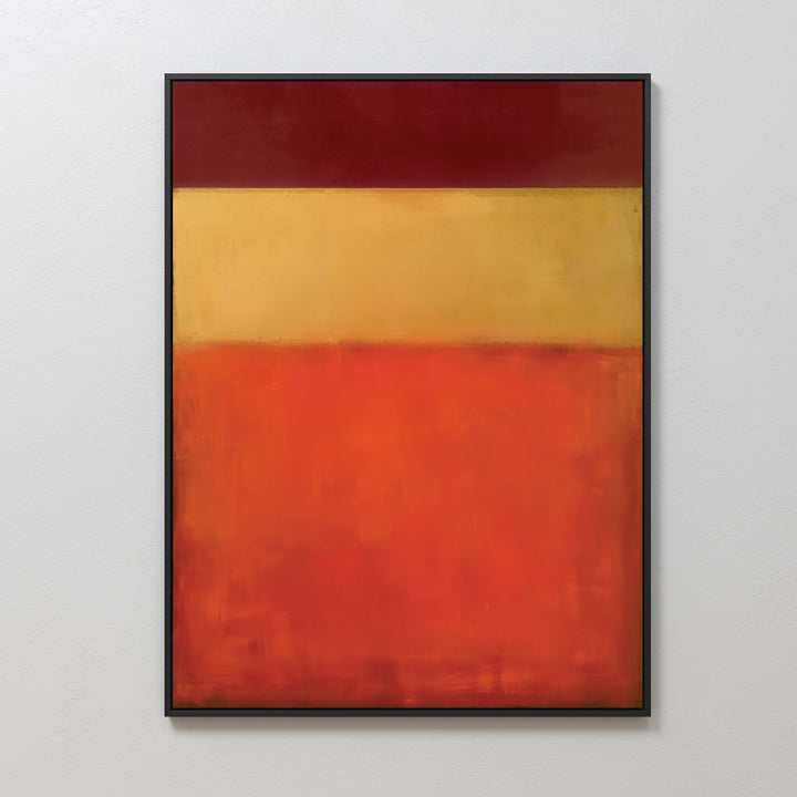 Warm Descent Abstract Canvas Art