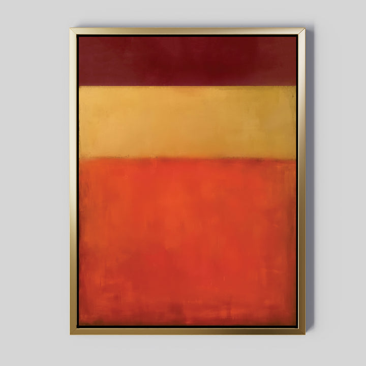 Warm Descent Abstract Canvas Art