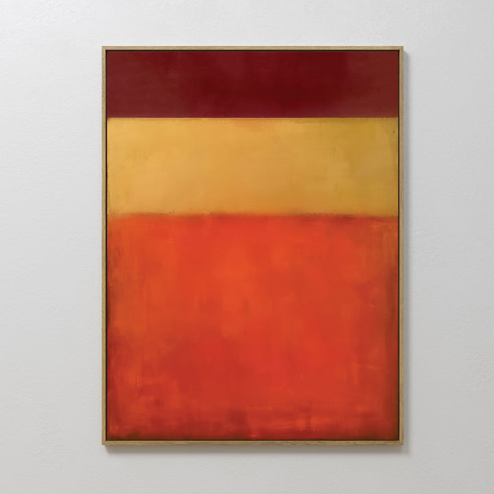 Warm Descent Abstract Canvas Art