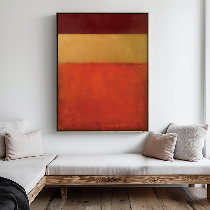 Warm Descent Abstract Canvas Art