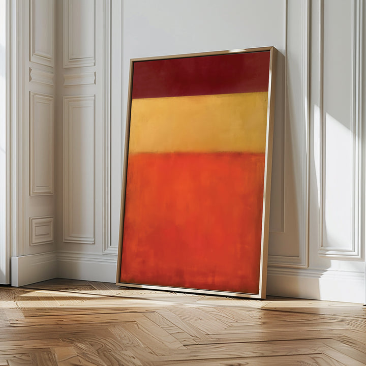 Warm Descent Abstract Canvas Art