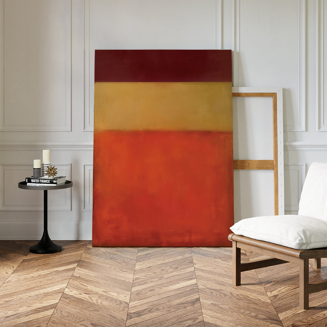 Warm Descent Abstract Canvas Art