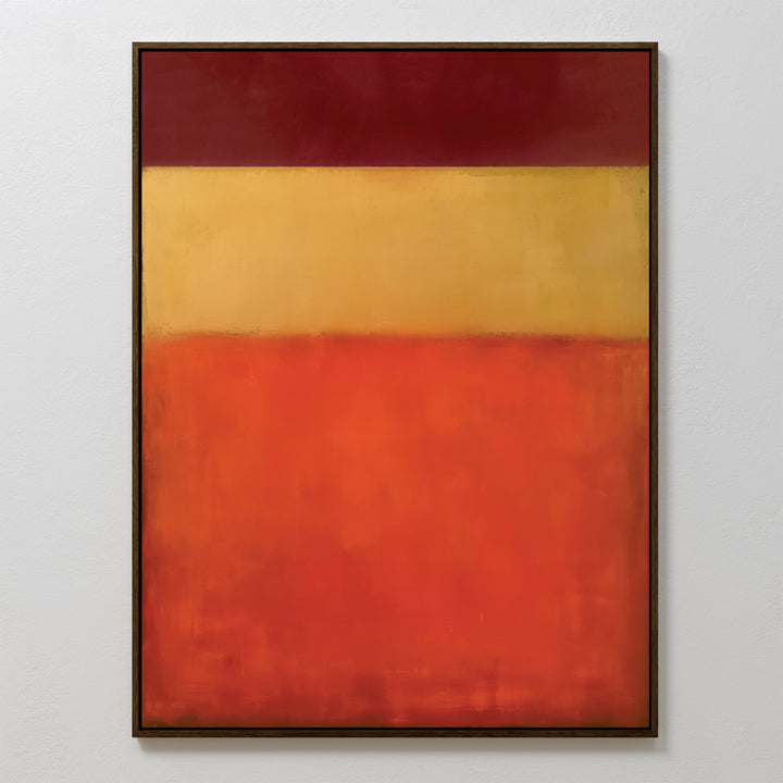 Warm Descent Abstract Canvas Art