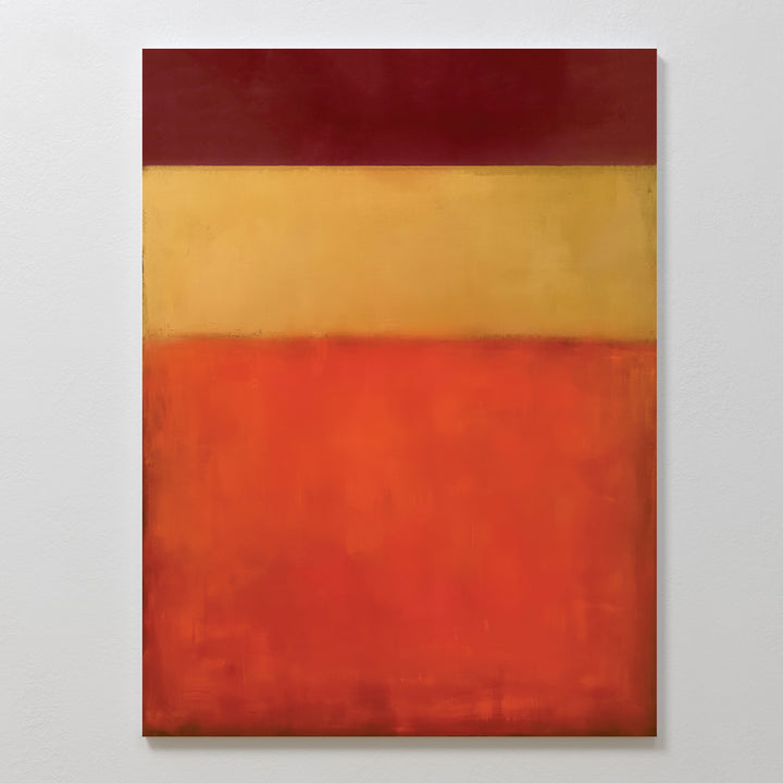 Warm Descent Abstract Canvas Art