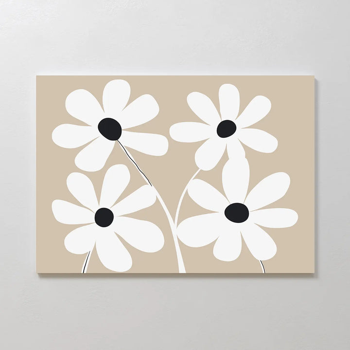 White Blooms Canvas Art