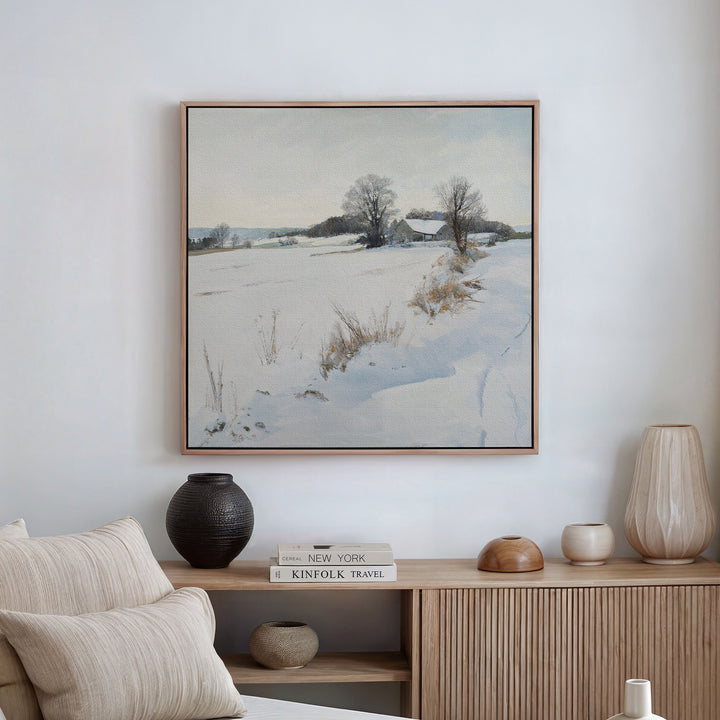 Winter Fields Canvas Art