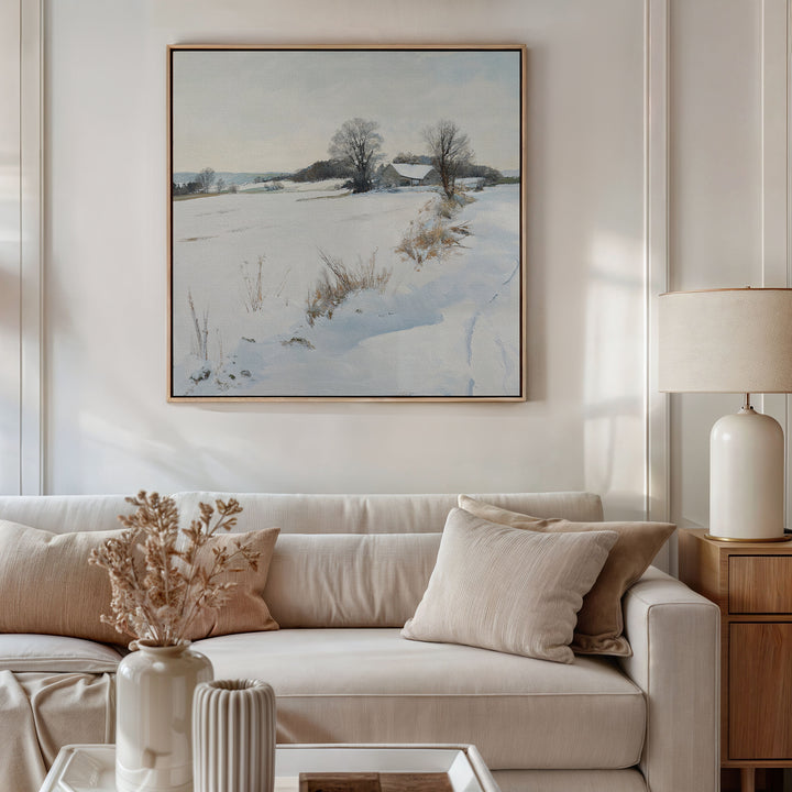 Winter Fields Canvas Art