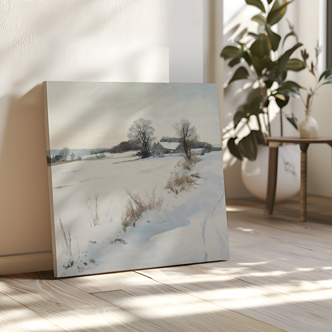 Winter Fields Canvas Art