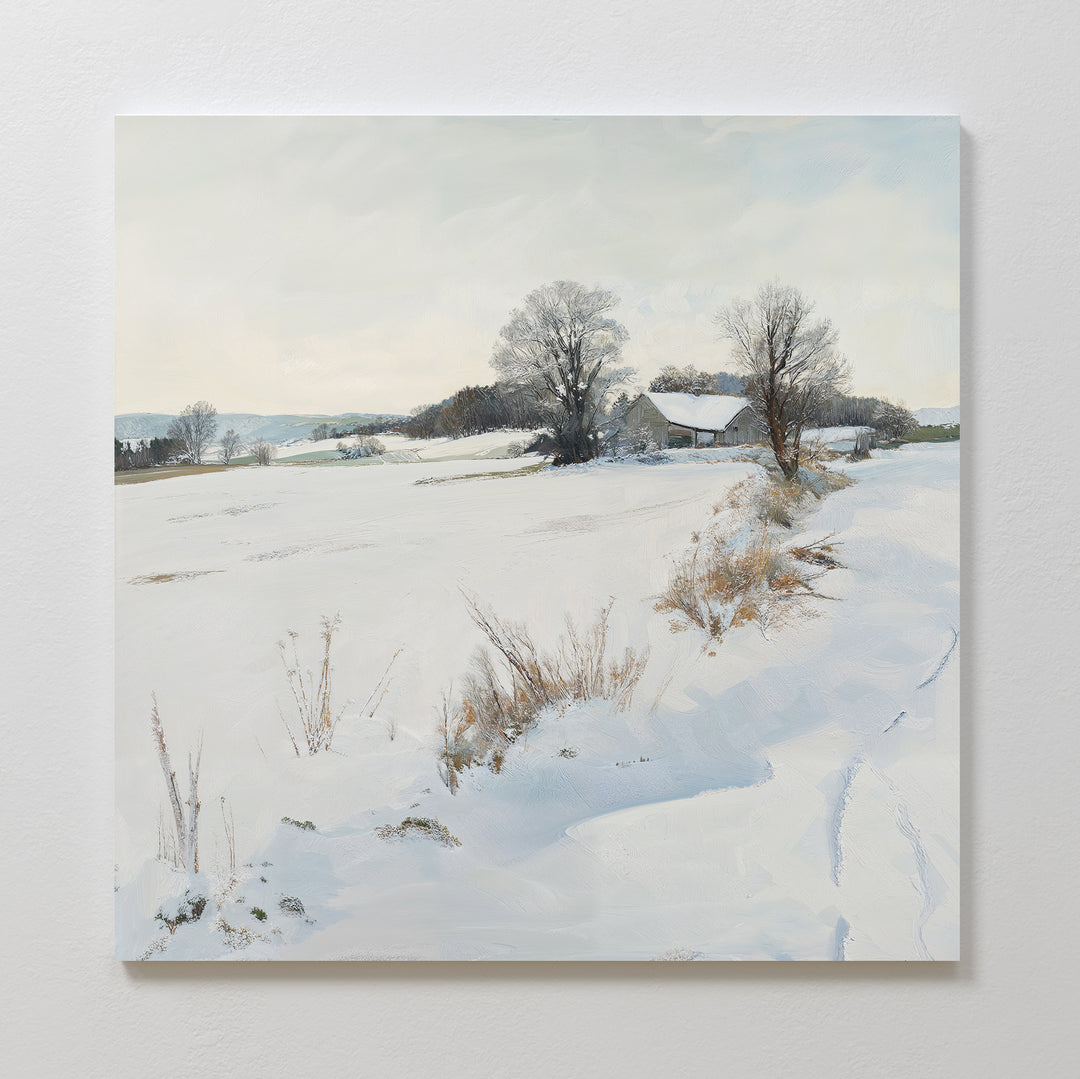 Winter Fields Canvas Art