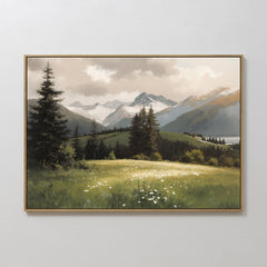 Horizontal — Alpine Meadow Canvas Art - Horizontal