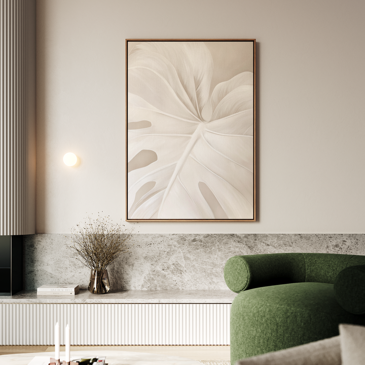 Leaf Whisper Abstract Canvas Art