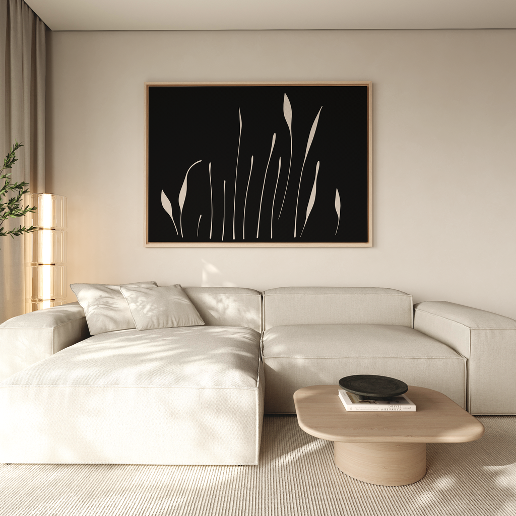 Botanical Silhouettes Abstract Canvas Art – Nordic Park