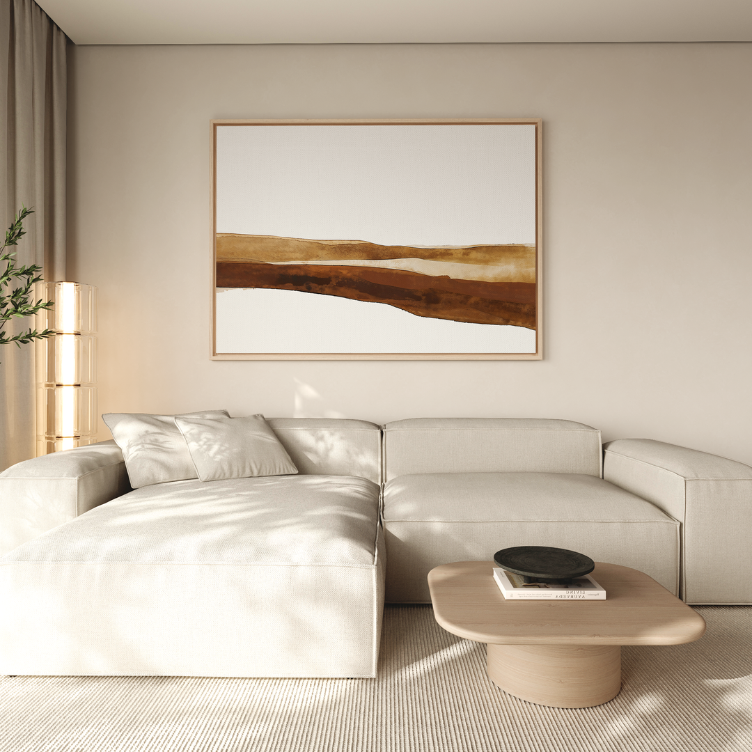 Earth Layers Abstract Canvas Art