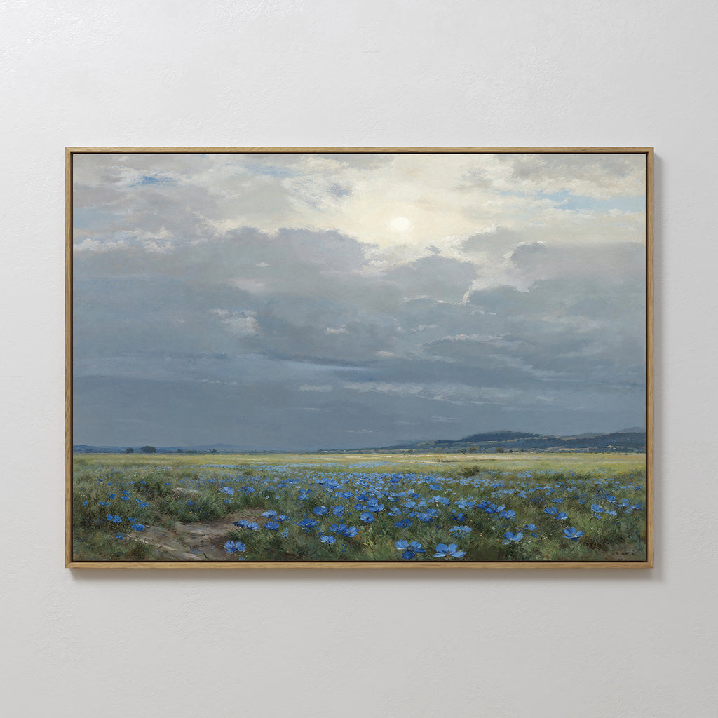 Cornflower Fields Canvas Art - Horizontal Wall Art – Nordic Park