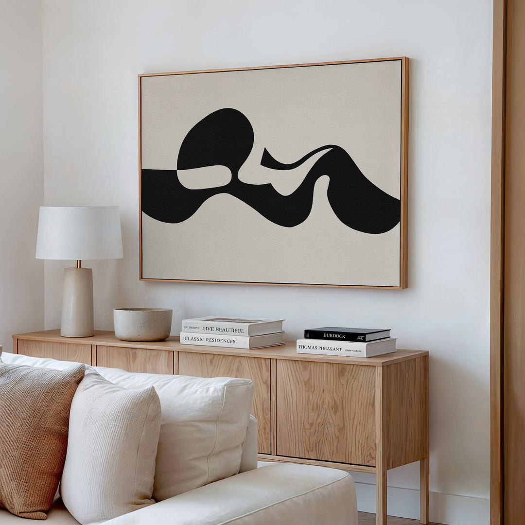 Fluid Forms Abstract Canvas Art