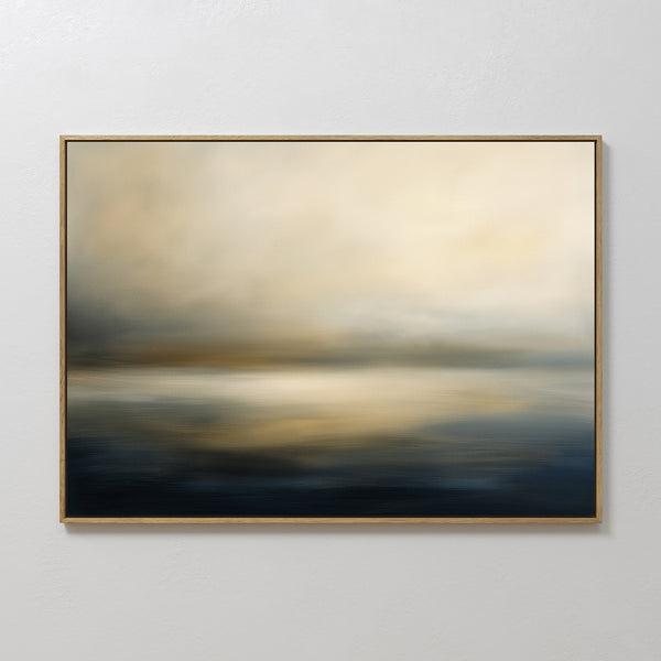 Foggy Bay Impressions Canvas Art - Horizontal