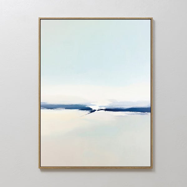 Frozen Channel Canvas Art - Vertical
