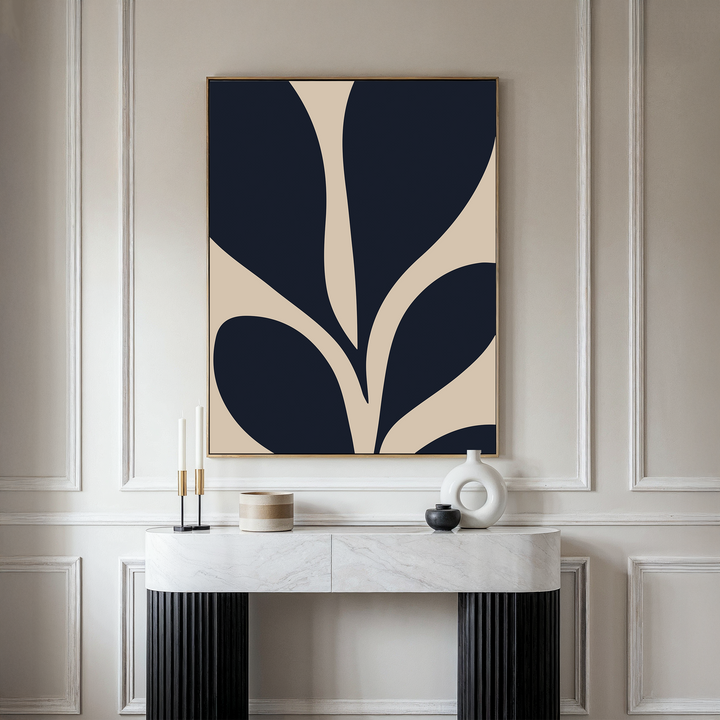 Botanical Ink Abstract Canvas Art