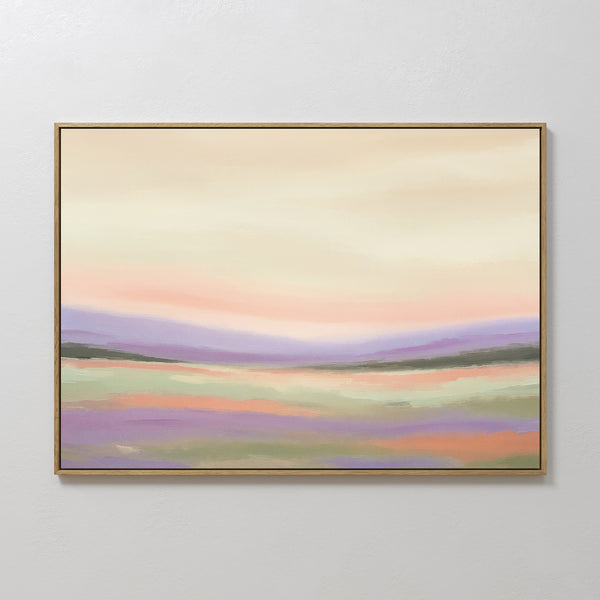 Lavender Valley Canvas Art - Horizontal