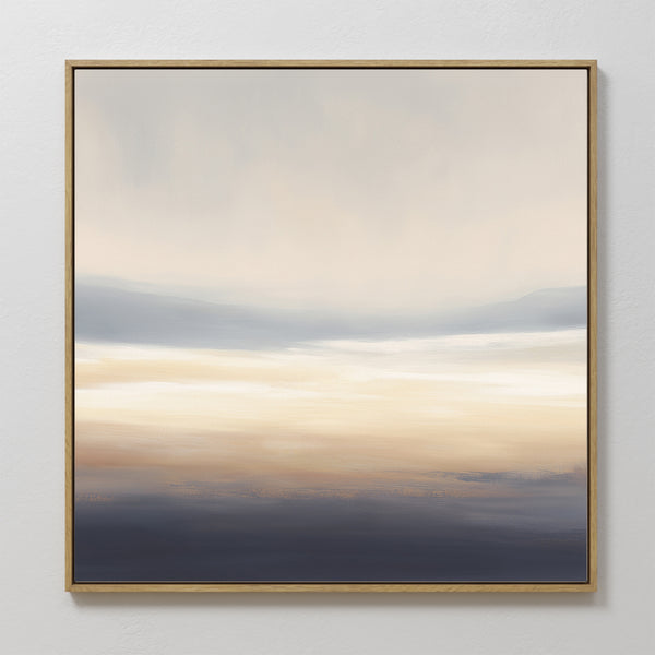 Layered Dusk Canvas Art - Square