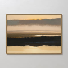 Horizontal — Layered Valley Dawn Canvas Art - Horizontal