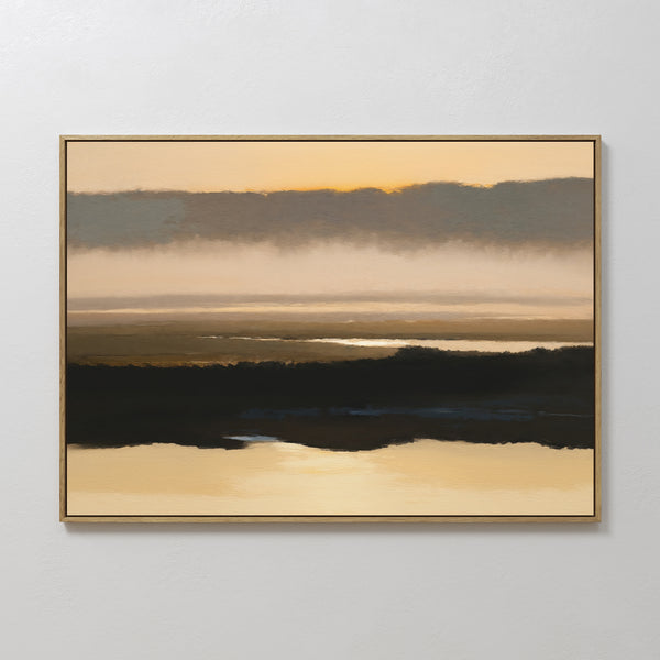 Layered Valley Dawn Canvas Art - Horizontal