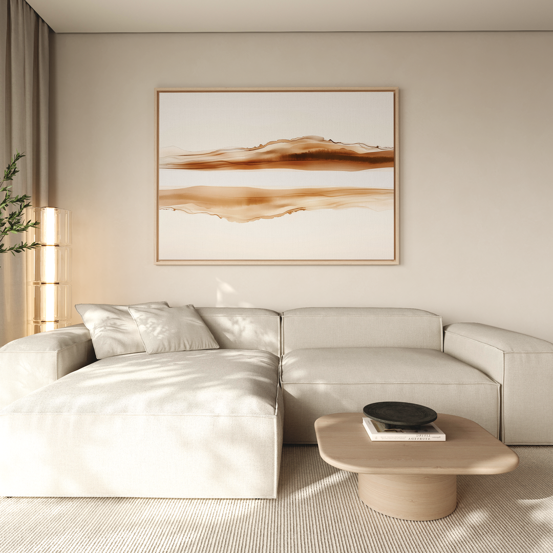 Rustic Reflections Abstract Canvas Art