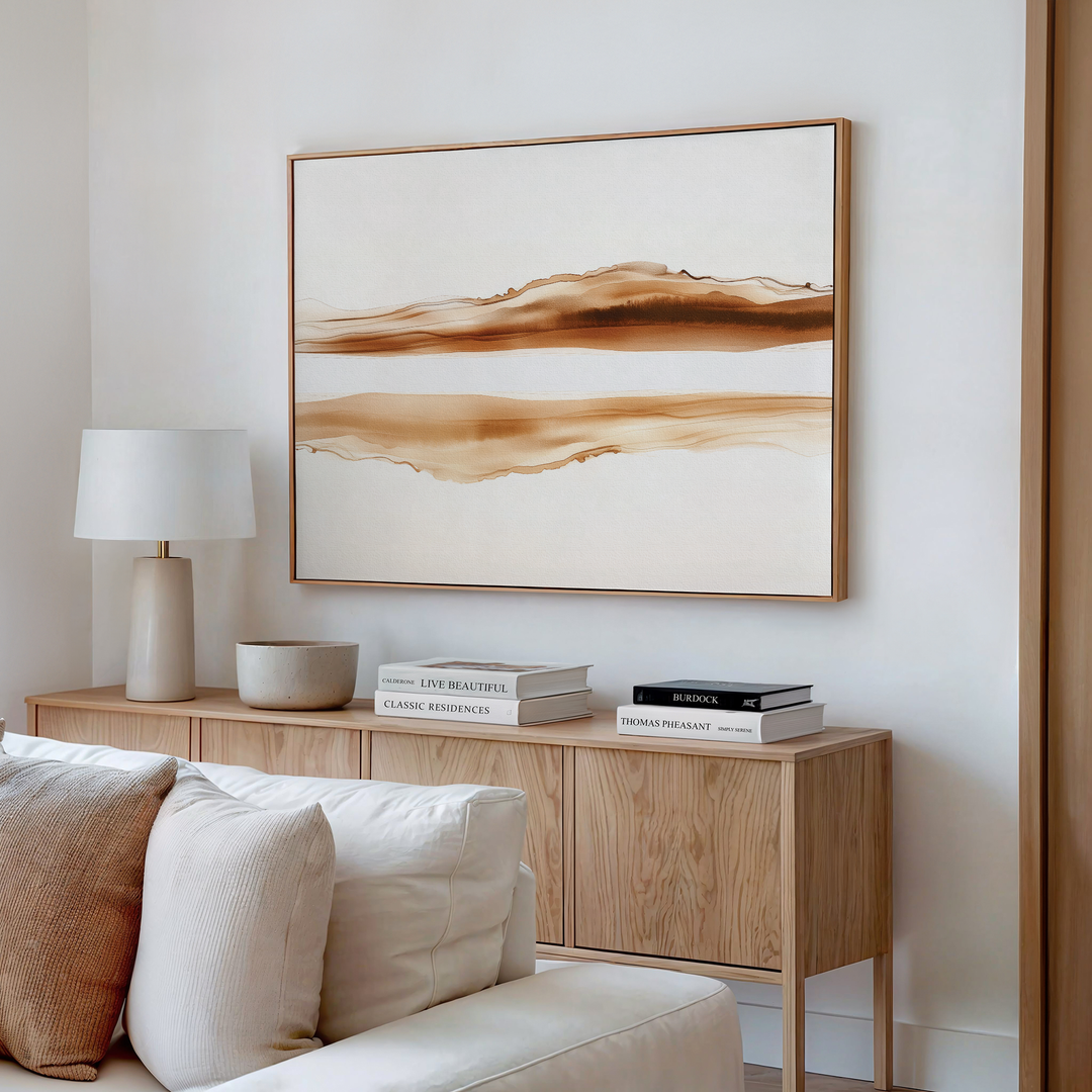 Rustic Reflections Abstract Canvas Art