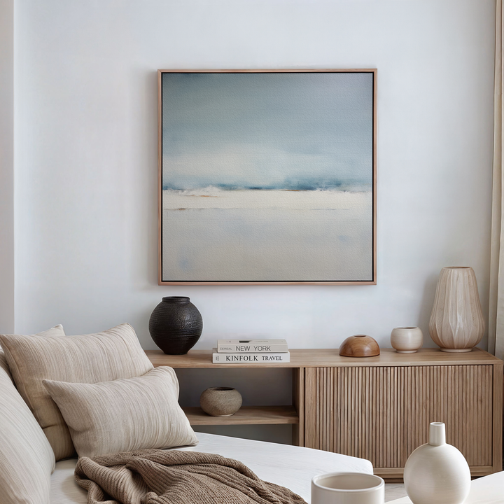 Misty Morning Abstract Canvas Art