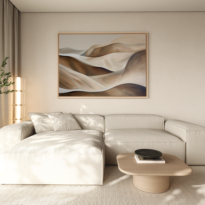 Desert Waves Abstract Canvas Art