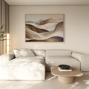 Desert Waves Abstract Canvas Art