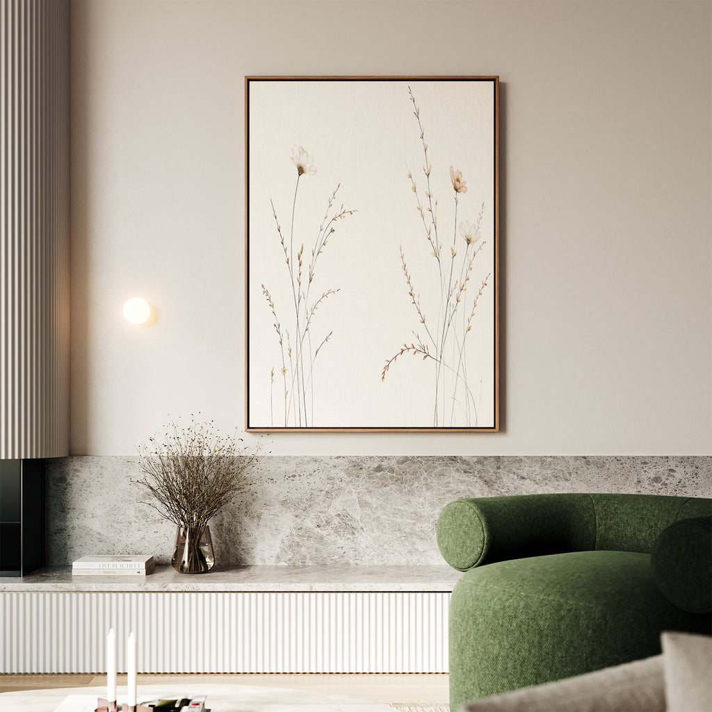 The Prairie Whispers Canvas Art - Vertical brings natural tranquility to your space, transforming any room into a serene retreat.
