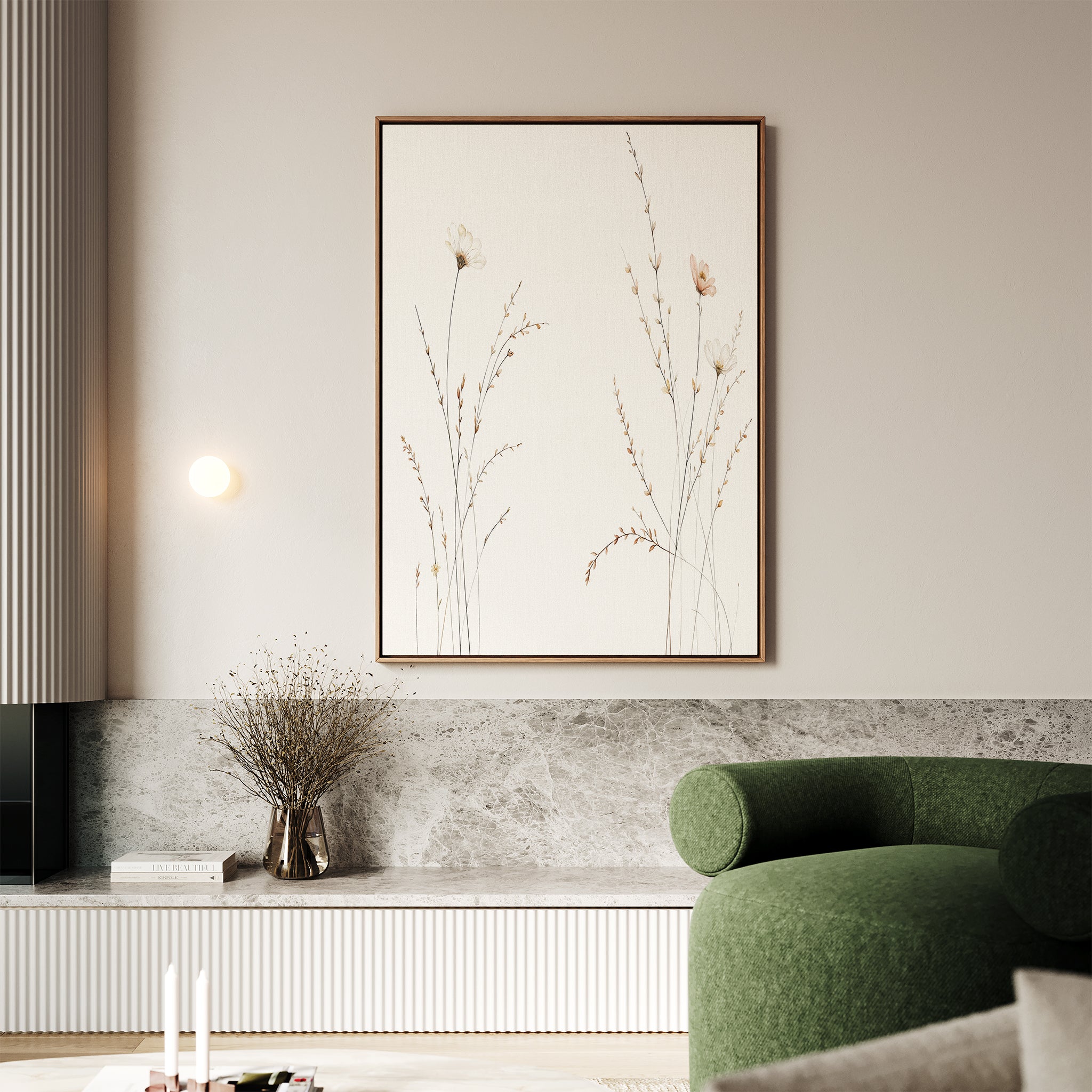 The Prairie Whispers Canvas Art - Vertical brings natural tranquility to your space, transforming any room into a serene retreat.