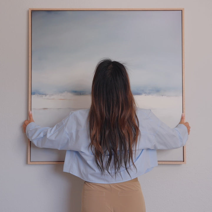 Misty Morning Abstract Canvas Art