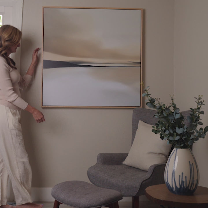 Desert Quietude Abstract Canvas Art