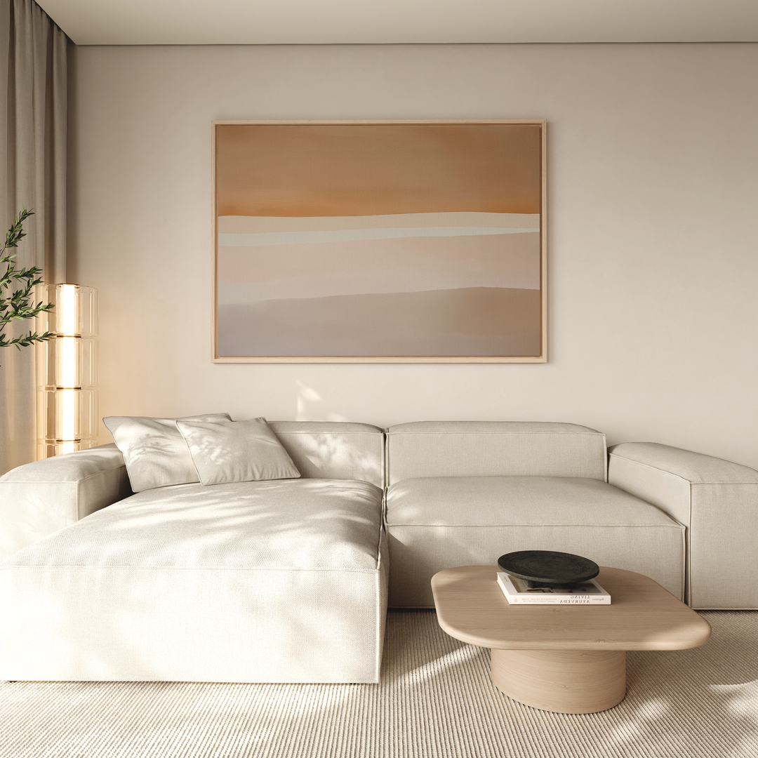 Saharan Lines Abstract Canvas Art