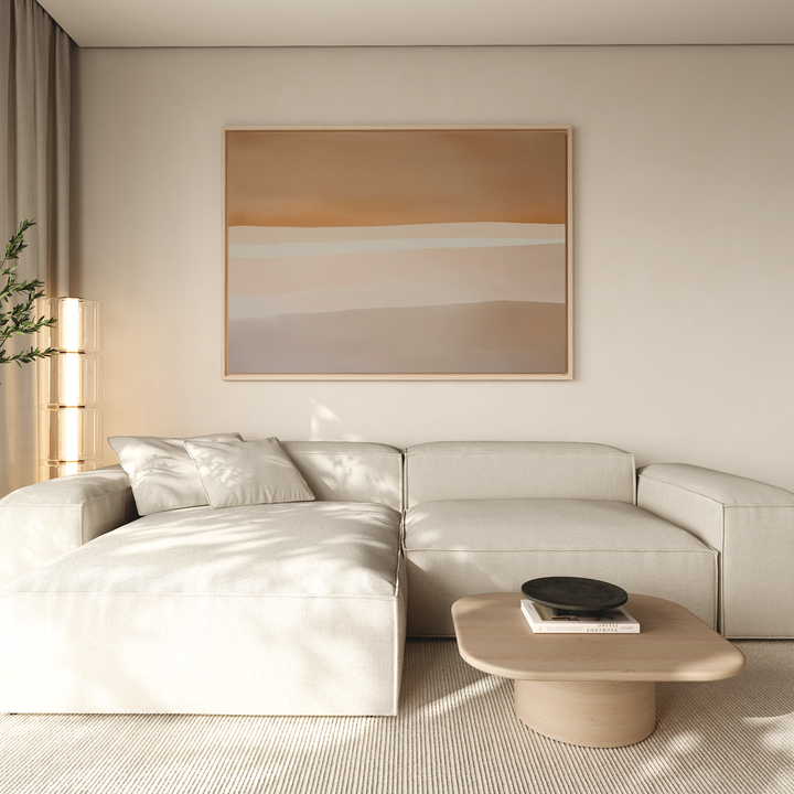 Saharan Lines Abstract Canvas Art