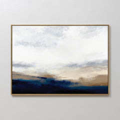 Horizontal — Sapphire Tides Canvas Art - Horizontal