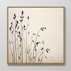 Square — Silhouette Meadow Canvas Art - Square