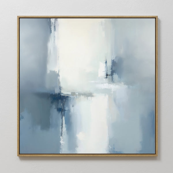 Silver Cross Formation Canvas Art - Square