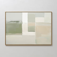 Horizontal — Soft Geometric Planes Canvas Art - Horizontal