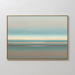 Horizontal — Soft Tide Layers Canvas Art - Horizontal
