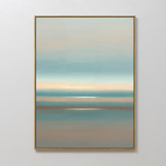 Vertical — Soft Tide Layers Canvas Art - Vertical