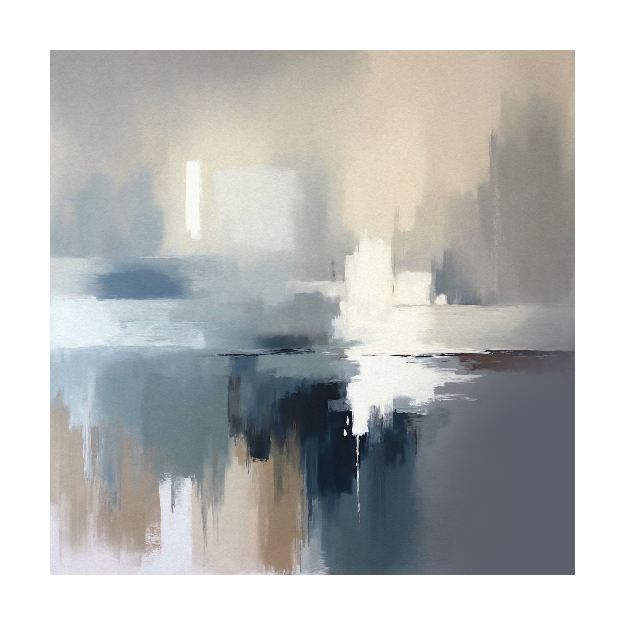 Harbor Silhouette – Abstract Cityscape Wall Art – Nordic Park